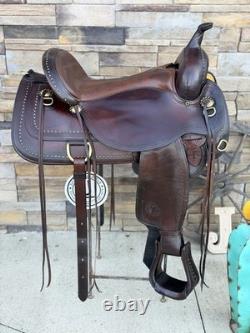 16.5/ 17 Circle Y Flex 2 Park And Trail Saddle, Western Saddle-Butter Soft