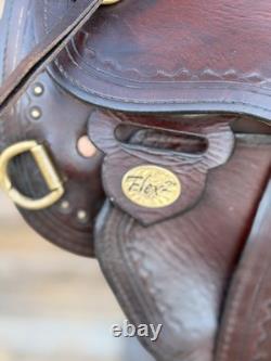 16.5/ 17 Circle Y Flex 2 Park And Trail Saddle, Western Saddle-Butter Soft