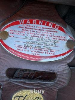 16.5/ 17 Circle Y Flex 2 Park And Trail Saddle, Western Saddle-Butter Soft