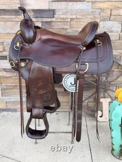 16.5/ 17 Circle Y Flex 2 Park And Trail Saddle, Western Saddle-Butter Soft
