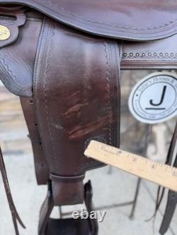 16.5/ 17 Circle Y Flex 2 Park And Trail Saddle, Western Saddle-Butter Soft