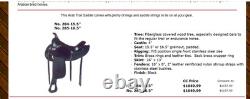 16.5'' Arabian big horn #285 Black leather & cordura western trail saddle
