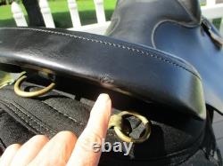 16.5'' Arabian big horn #285 Black leather & cordura western trail saddle