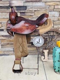 16.5 Big Horn #106, Light Weight Western Trail Horse Saddle, Clean