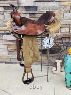 16.5 Big Horn #106, Light Weight Western Trail Horse Saddle, Clean