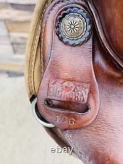 16.5 Big Horn #106, Light Weight Western Trail Horse Saddle, Clean