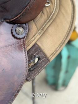 16.5 Big Horn #106, Light Weight Western Trail Horse Saddle, Clean