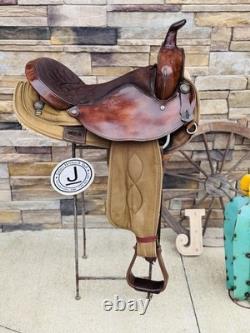 16.5 Big Horn #106, Light Weight Western Trail Horse Saddle, Clean