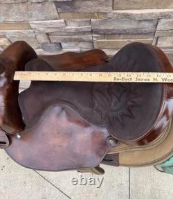 16.5 Big Horn #106, Light Weight Western Trail Horse Saddle, Clean