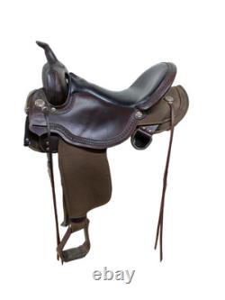 16.5 Inch Used Circle Y Rosebud Western Trail Saddle 1033-10862