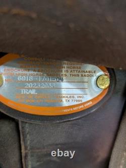 16.5 Inch Used Circle Y Rosebud Western Trail Saddle 1033-10862