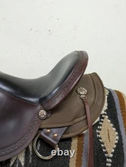 16.5 Inch Used Circle Y Rosebud Western Trail Saddle 1033-10862