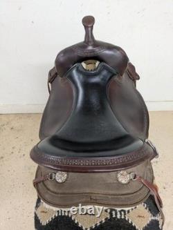 16.5 Inch Used Circle Y Rosebud Western Trail Saddle 1033-10862