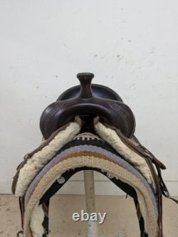 16.5 Inch Used Circle Y Rosebud Western Trail Saddle 1033-10862