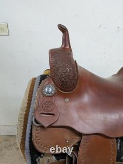 16.5 Inch Used Power River Western Cutting Saddle 1051-11083