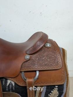 16.5 Inch Used Power River Western Cutting Saddle 1051-11083