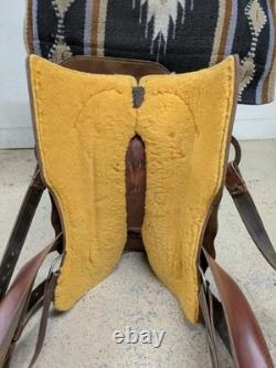 16.5 Inch Used Power River Western Cutting Saddle 1051-11083