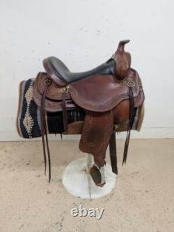 16.5 Inch Used Reinsman Western Trail Saddle 975-9895