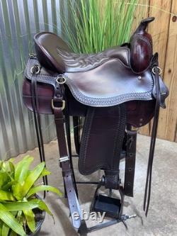 16.5 TUCKER Cheyenne Frontier Trail Western Saddle Wide Tree LIGHTLY USED