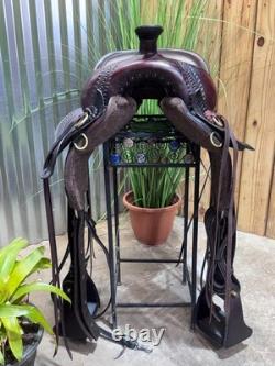 16.5 TUCKER Cheyenne Frontier Trail Western Saddle Wide Tree LIGHTLY USED