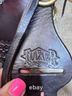 16.5 TUCKER Cheyenne Frontier Trail Western Saddle Wide Tree LIGHTLY USED