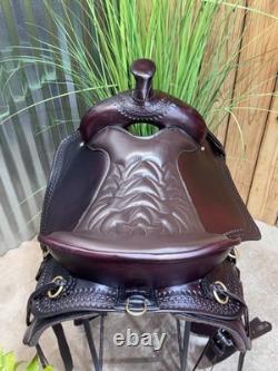 16.5 TUCKER Cheyenne Frontier Trail Western Saddle Wide Tree LIGHTLY USED
