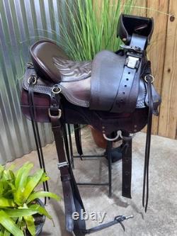 16.5 TUCKER Cheyenne Frontier Trail Western Saddle Wide Tree LIGHTLY USED