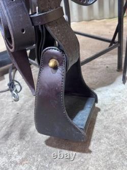 16.5 TUCKER Cheyenne Frontier Trail Western Saddle Wide Tree LIGHTLY USED