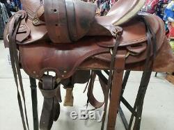16.5 Used Acquired Taste Wade Western Ranch Saddle 3-1378-3