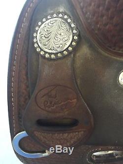 16.5 bob's custom saddle Ted Robinson reining cow horse saddle