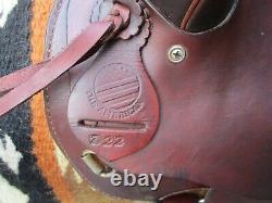 16'' #722 American Saddlery Bear Trap Rancher Western Saddle Hi Cantle Qh Bars