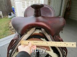 16'' #722 American Saddlery Bear Trap Rancher Western Saddle Hi Cantle Qh Bars