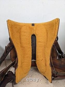 16.75 Used Todd Jey's Western Ranch Cutting Saddle 2-1422