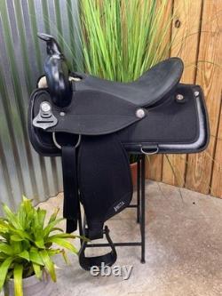 16 ABETTA Black Western Horse Trail Saddle #20515-6 Light Weight