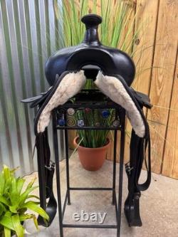 16 ABETTA Black Western Horse Trail Saddle #20515-6 Light Weight