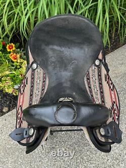 16 ABETTA LIGHT WEIGHT Western Horse Saddle Aztec Print Semi Bar