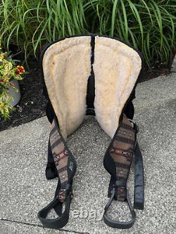 16 ABETTA LIGHT WEIGHT Western Horse Saddle Aztec Print Semi Bar