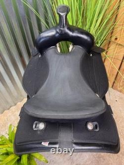 16 ABETTA Light Weight Western Trail Saddle #20515-6 Black CLEAN