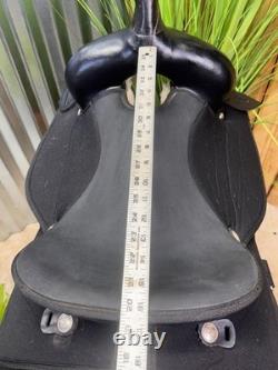 16 ABETTA Light Weight Western Trail Saddle #20515-6 Black CLEAN