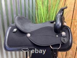 16 ABETTA Light Weight Western Trail Saddle #20515-6 Black CLEAN