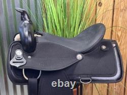 16 ABETTA Light Weight Western Trail Saddle #20515-6 Black CLEAN