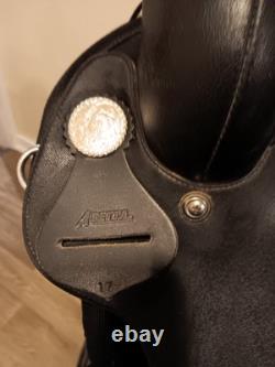 16 Abetta Trail Synthetic Black Western Saddle FQHB