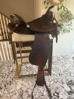 16 American saddlery Barrel Racing Western Saddle Model 408