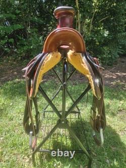 16 B&B Saddlery Wade Western Saddle FQHB Leather Trail Ranch Saddle Used