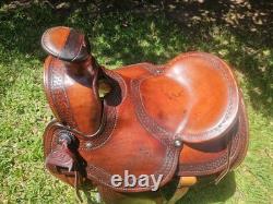 16 B&B Saddlery Wade Western Saddle FQHB Leather Trail Ranch Saddle Used