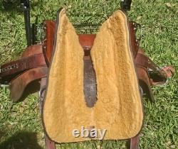 16 B&B Saddlery Wade Western Saddle FQHB Leather Trail Ranch Saddle Used