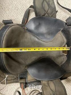 16'' BIG HORN #170 Black Leather Western Trail Saddle Lot/Bundle