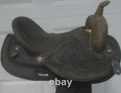 16 BIG HORN #603 LightWeight Cordura &Suede BLACK Trail SADDLEFQHBMade in USA