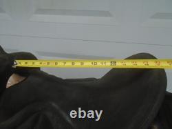 16 BIG HORN #603 LightWeight Cordura &Suede BLACK Trail SADDLEFQHBMade in USA