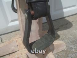 16 BIG HORN #603 LightWeight Cordura &Suede BLACK Trail SADDLEFQHBMade in USA